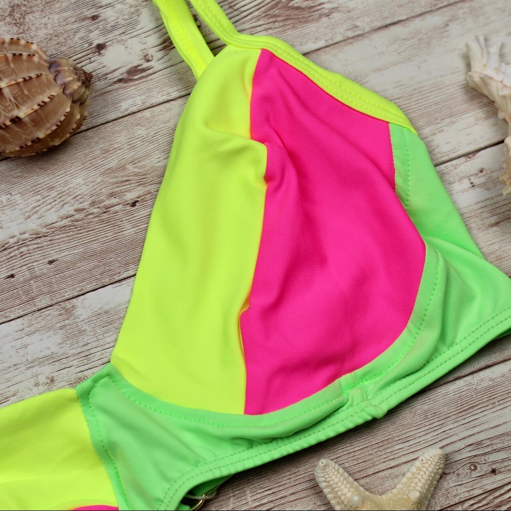 bikini set Neon top & bottom - 2 piece - Picture 2 of 13